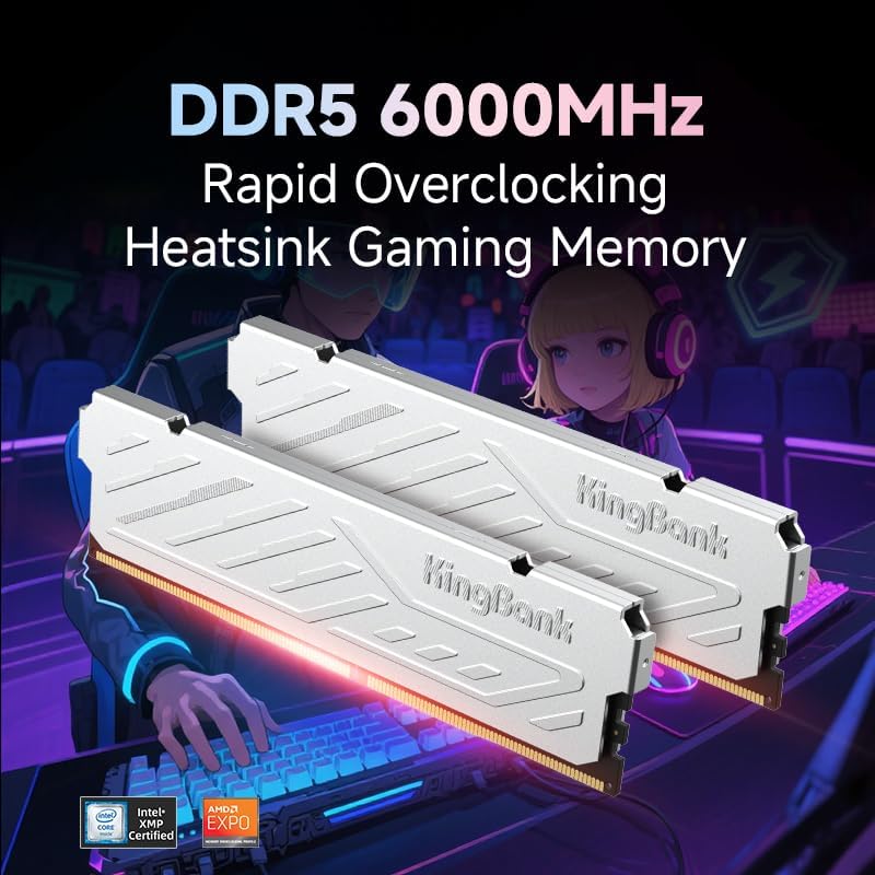 KingBank KJXS DDR5 RAM 8GB/16G - Ddr5 16Gb 6000Mhz reseña y precio