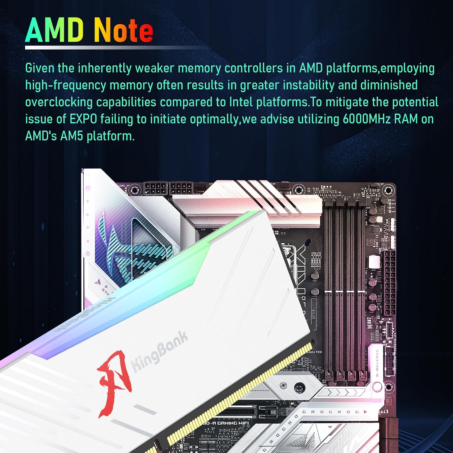 Memoria RAM KINGBANK KRRW DDR5 - Ddr5 16Gb 6000Mhz reseña y precio