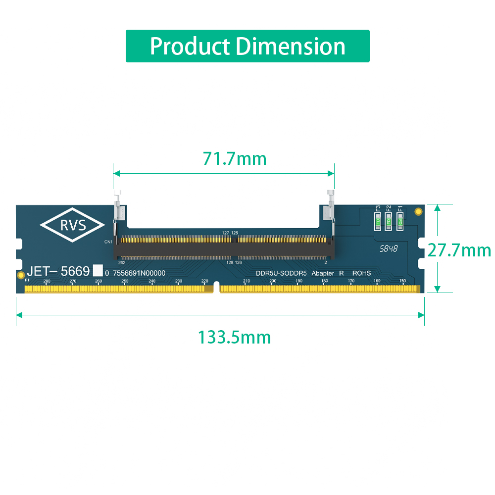 2 Tarjetas Adaptadoras de Memo - Ddr5 Sodimm reseña y precio